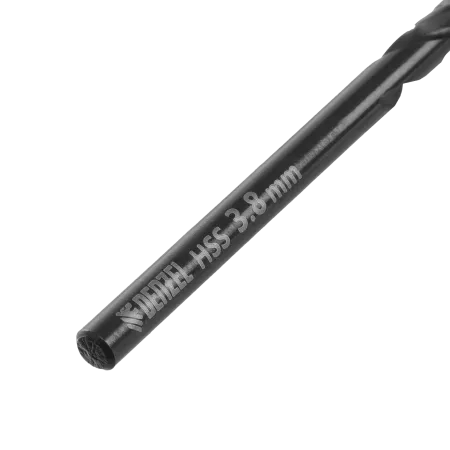 Сверло по металлу DENZEL 3,8 мм, HSS-Tin, Golden Tip, 10 шт.