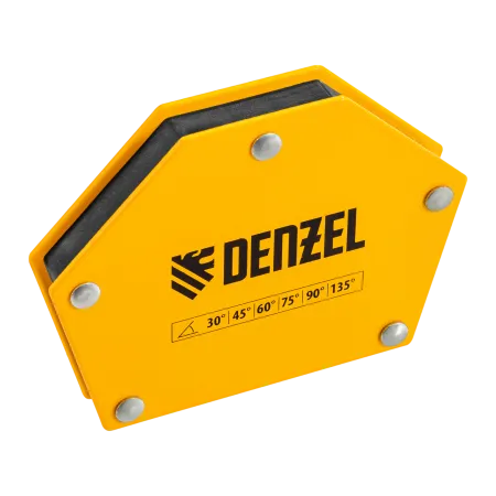 Фиксатор магнитный DENZEL для сварочных работ усилие 50 LB, 30х45х60х75х90х135 град.