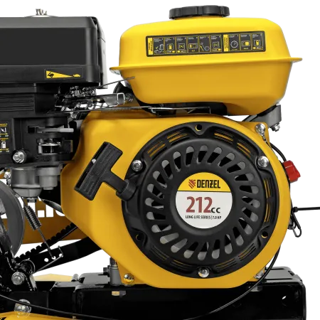 Мотоблок DENZEL DPT-270SB, 7 л.с., ремен.сцеп, фрез 3х4, ШОМ, без колес, передачи 2В/1Н