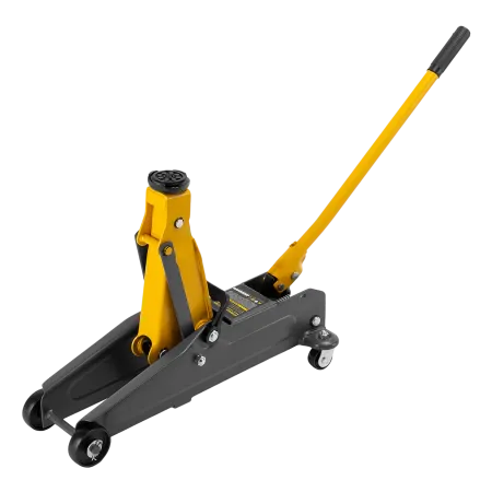 Домкрат гидравлический подкатной DENZEL 2 т, 135-385 мм, в пласт. кейсе