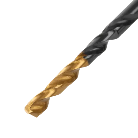 Сверло по металлу DENZEL 4 мм, HSS-Tin, Golden Tip, 10 шт.