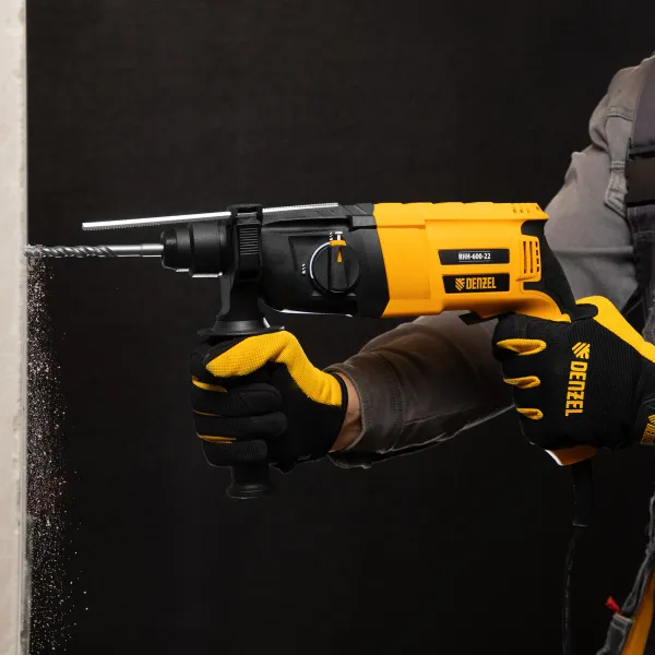 Перфоратор электрический DENZEL RHH-600-22, SDS-plus, 600 Вт, 2,5 Дж, 2 реж.