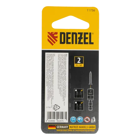 Магнитная насадка для бит DENZEL для всех типов бит, 2 шт