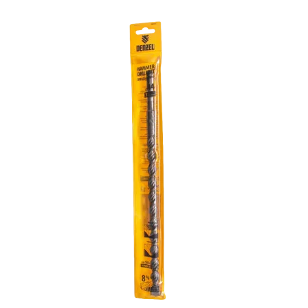 Бур по бетону DENZEL 705033, 14 x 310 мм, двойная спираль, три пылеотводящие кромки