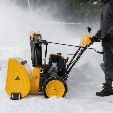 Снегоуборщик бензиновый DENZEL SBM 610S PRO, 212 cc, электростартер, фара, обогрев