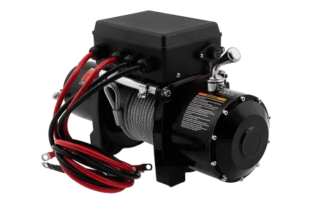 Лебедка автомобильная электрическая DENZEL LB- 2200, 2,2 т, 3,3 кВт, 12 В