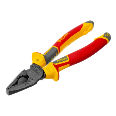 Плоскогубцы комбинированные DENZEL диэлектрические трехкомпонентные рукоятки до 1000 В, 180 мм