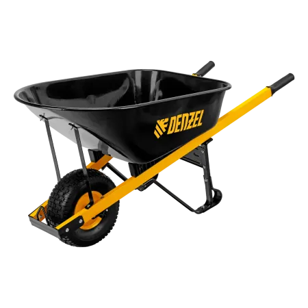 Тачка садовая DENZEL 68999, грузоподъемность 230 кг, 140 л, усиленная