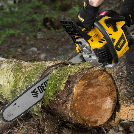 Пила цепная бензиновая DENZEL DS-5820, шина 50 см, 58 см3, 3.6 л.с, шаг 0,325, 76 звеньев