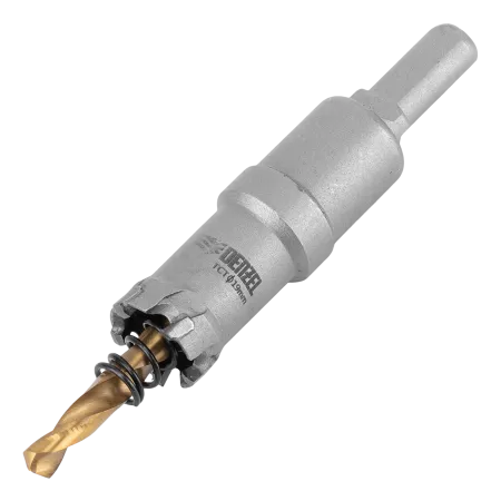 Коронка по металлу DENZEL 724001, 19 мм, твердосплавная