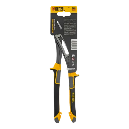 Клещи переставные DENZEL трехкомпонентные рукоятки 240 мм