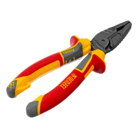 Плоскогубцы комбинированные DENZEL диэлектрические трехкомпонентные рукоятки до 1000 В, 165 мм