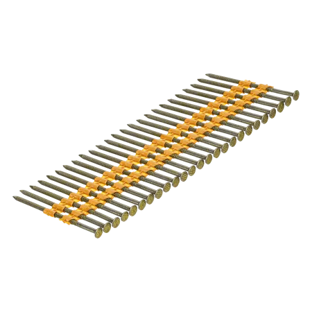 Гвозди DENZEL для пнев. нейлера (крашен.), длина - 75 мм, диам. - 3,05 мм, 2000 шт.