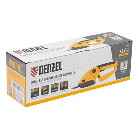 Ножницы-кусторез аккумуляторные DENZEL GS-7, Li-Ion, 7,2 В