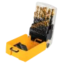 Набор сверл по металлу DENZEL 1-13 мм, HSS-Tin, Golden Tip, 25 шт