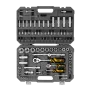 Набор инструментов DENZEL 1/2", 1/4", CrV, S2, пластиковый кейс, 94 предмета