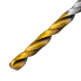 Сверло спиральное по металлу DENZEL 3 x 60 мм, Р6М5, Golden Tip, 2шт.