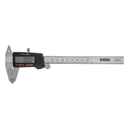 Штангенциркуль DENZEL 150 мм, электронный, с глубиномером