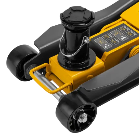 Домкрат гидравлический подкатной DENZEL 2/3 т, 98-770 мм, быстрый подъем, низ. подхват, проф, SUV