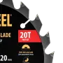 Пильный диск по дереву DENZEL ф165 х 20 мм, 20 зубьев