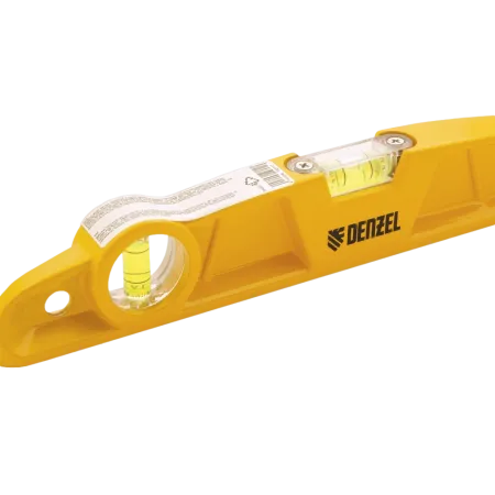 Литой уровень DENZEL 34920, 300 мм, 2 глазка, магнитный