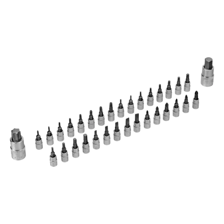 Набор инструментов DENZEL 1/2", 1/4", CrV, S2, пластиковый кейс, 194 предмета