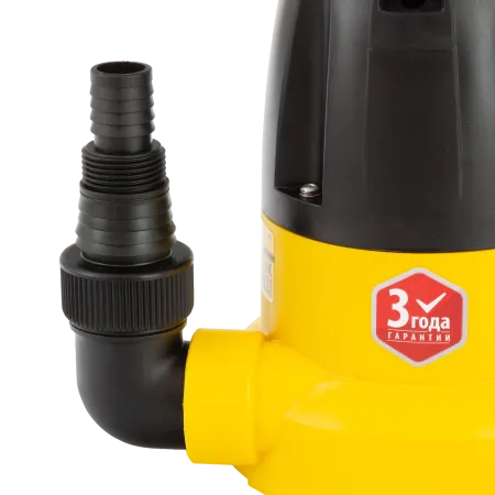 Дренажный насос DENZEL DP500E, 500 Вт, высота подъема 7 м, 7000 л/ч