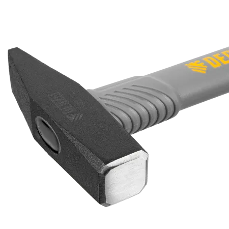 Молоток слесарный DENZEL 500 г, кованый, фибергласовая  рукоятка c TPR покрытием