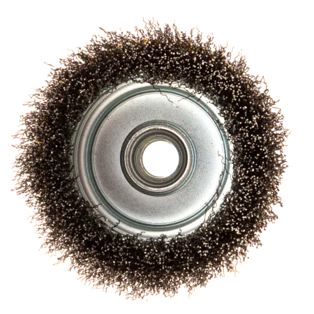 Щетка для УШМ DENZEL 746053, 100 мм, «чашка», витая нержавеющая проволока 0.3 мм, М14