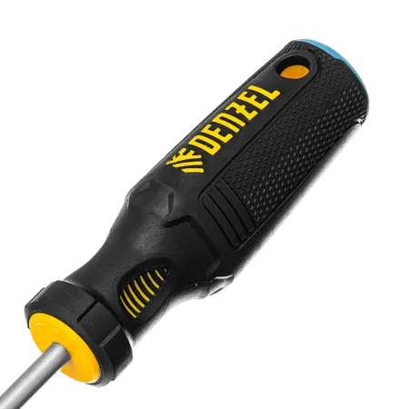 Отвертка DENZEL SL6x100 мм, S2, 3к рукоятка