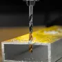 Сверло спиральное по металлу DENZEL 4,5 x 80 мм, Р6М5, Golden Tip, многогранная заточка
