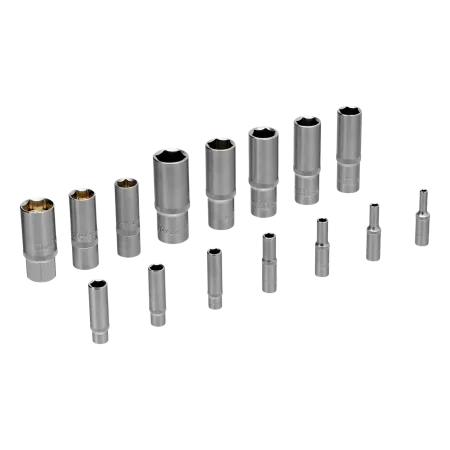 Набор инструментов DENZEL 1/2", 1/4", CrV, S2, пластиковый кейс, 194 предмета