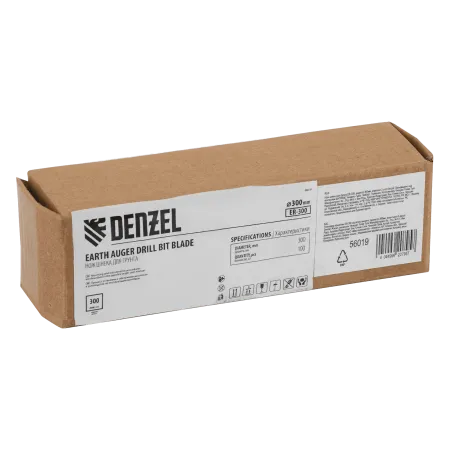 Нож шнека для грунта DENZEL ER-300, диаметр 300 мм, комплект 2 шт