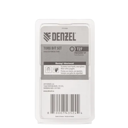 Набор бит DENZEL T27x50, 5 шт.