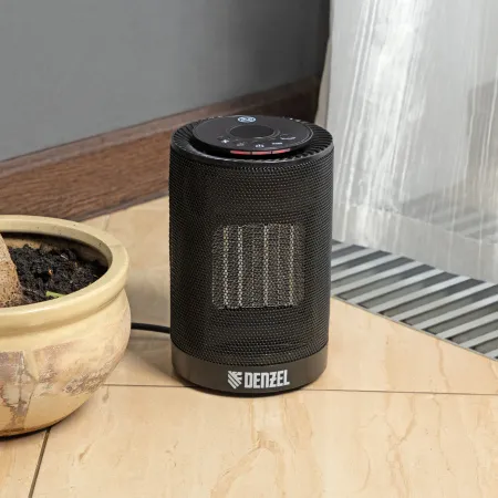 Тепловентилятор керамический электрический DENZEL DTFC-1200, 3 режима, вентилятор, нагрев 600/1200 Вт