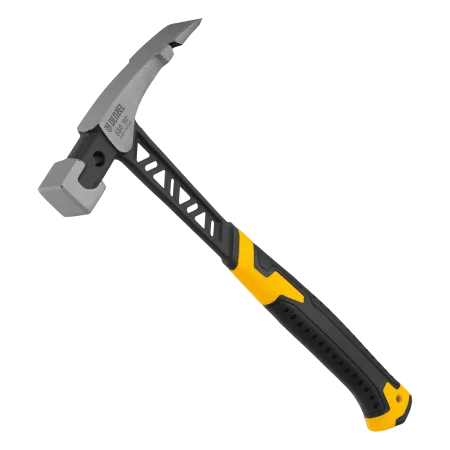 Молоток каменщика DENZEL 680 г, цельнокованый, двухкомпонентная обрезиненная рукоятка