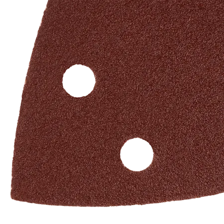 Треугольник абразивный на ворc. подложке под "липучку", перф., P 120, 150х150х100 мм, 5 шт. Denzel