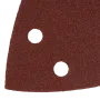 Треугольник абразивный на ворc. подложке под "липучку", перф., P 120, 150х150х100 мм, 5 шт. Denzel