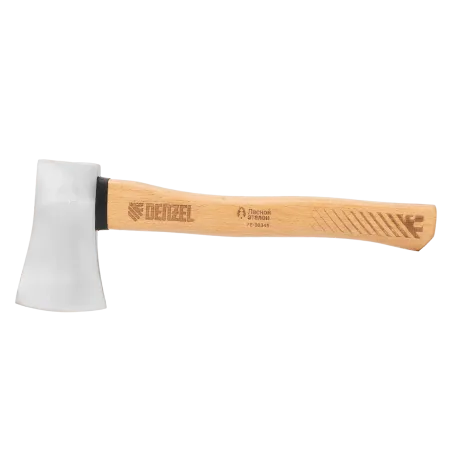 Топор кованый DENZEL 680 г, американский тип, буковая рукоятка, 360мм, EFP 21886