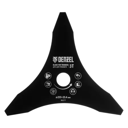 Диск для триммера DENZEL 250 х 25,4  3 лезвия