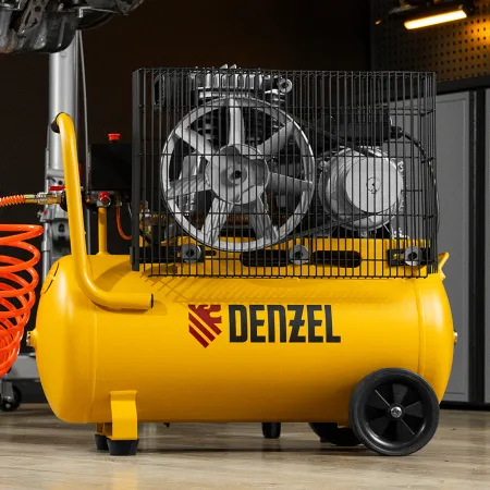Компрессор воздушный DENZEL BCI2300/50, 2.3 кВт, ременный привод, 50 литров, 400 л/мин