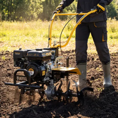 Мотоблок DENZEL DPT-370X, 7 л.с, дисковое сцепление,  фрез 3 x 4, ВОМ, передачи 3В/1Н