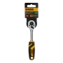Ключ-трещотка DENZEL 1/4", 90 зубьев, с быстрым сбросом, CrV