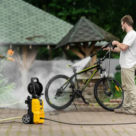 Моечная машина высокого давления DENZEL R-170D, 1800 Вт, 170 бар, 380 л/ч, с барабаном