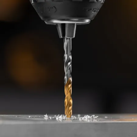 Сверло спиральное по металлу DENZEL 4,5 x 80 мм, Р6М5, Golden Tip