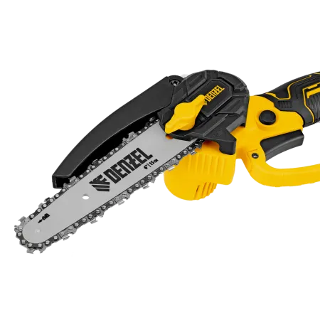 Цепная мини-пила аккумуляторная бесщет. DENZEL CCS-150, шина 150 мм, Li-Ion, 20 В