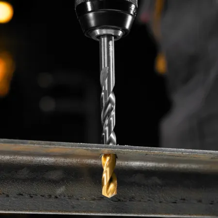 Набор сверл по металлу DENZEL, 1-13 мм, Р6М5К8-TiN, Golden Tip, 25 шт