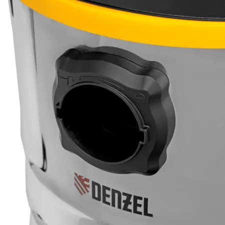 Пылесос строительный DENZEL RVC30, 1400 Вт, бак 30 л, шланг 3 м, розетка с автосинхр.