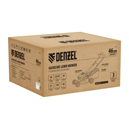 Газонокосилка бензиновая DENZEL GLD-460-K, 150 см3, 46 см, 50 л