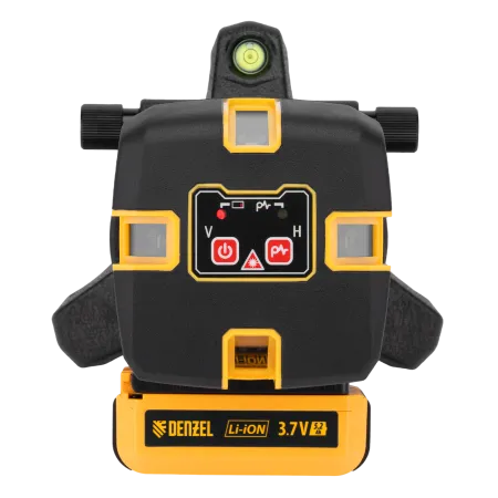 Лазерный уровень DENZEL LX 05 Red, 20 м, 635 нм, аккумулятор Li 5200 mAh, резьба 5/8